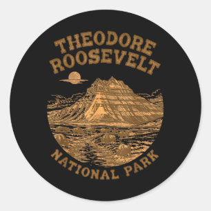 Theodore Roosevelt National Park Reizen Natuur Ronde Sticker