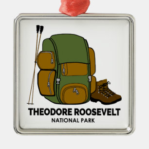 Theodore Roosevelt National Park Rugzak Metalen Ornament