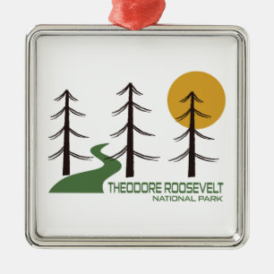 Theodore Roosevelt National Park Trail Metalen Ornament