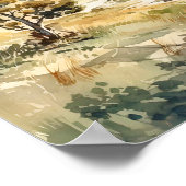 Theodore Roosevelt National Park Waterverf Poster (Hoek)