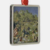 Theodore Roosevelt neemt de Saint Juan Metalen Ornament (Rechts)