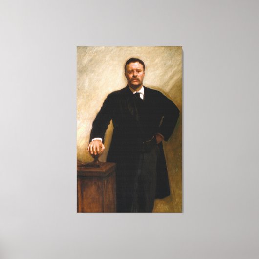 THEODORE ROOSEVELT-portret van John Singer Sargent Canvas Afdruk (Voorkant)
