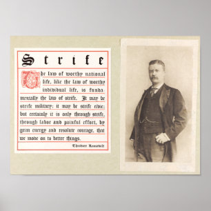 Theodore Roosevelt Poster Motivationnel