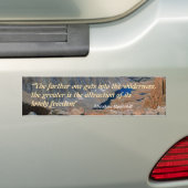 Theodore Roosevelt Quotation Bumpersticker (Op auto)