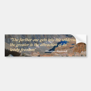 Theodore Roosevelt Quotation Bumpersticker