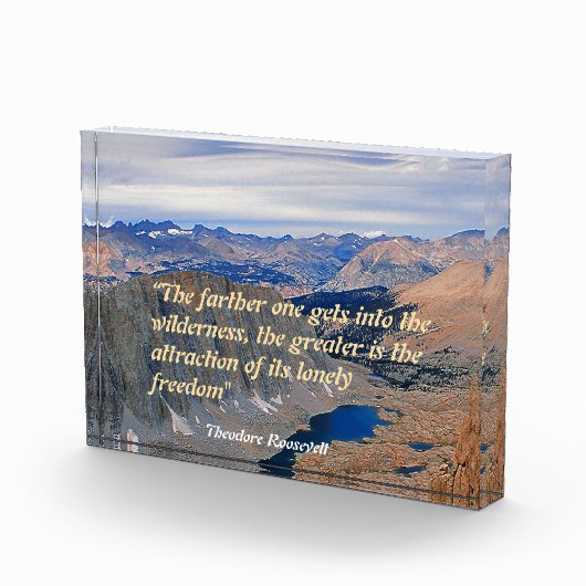 Theodore Roosevelt Quotation Fotoblokken (Rechts)