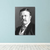 Theodore Roosevelt Teddy President Republikeins Canvas Afdruk (Insitu (Houten vloer))