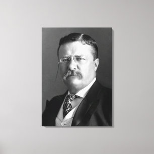 Theodore Roosevelt Teddy President Republikeins Canvas Afdruk