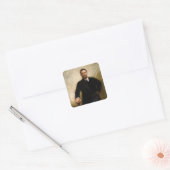 Theodore Roosevelt Vierkante Sticker (Envelop)