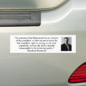 TheodoreRoosevelt - Patriotisme Bumpersticker (Op auto)