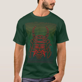 TheOf Rode Samurai Mask Retro 2 T-shirt