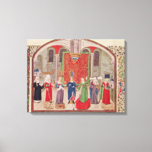 Theologische en Kardinale Virtualisatie Canvas Afdruk