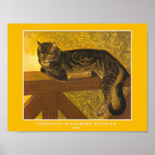 Théophile-Alexandre Steinlen, Kat op een Ballustra Poster