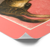 Théophile-Alexandre Steinlen, Kat op een kussen Poster (Hoek)