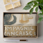 Théophile Steinlen Compagnie Française Chocolade Tissuepapier (Geschenk)