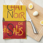 Theophile Steinlen - De Zwarte Kat Oud Theedoek (Quarter Fold)