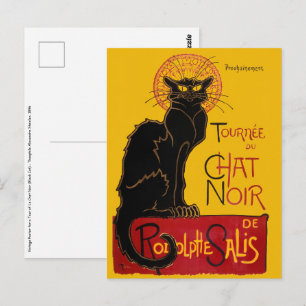 Theophile Steinlen - De Zwarte Kat Vintage Briefkaart