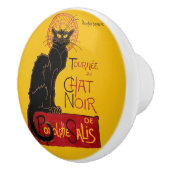 Theophile Steinlen - De Zwarte Kat Vintage Keramische Knop (Rechts)