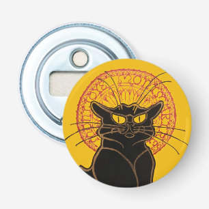 Theophile Steinlen - Le Chat Noir  Button Flesopener