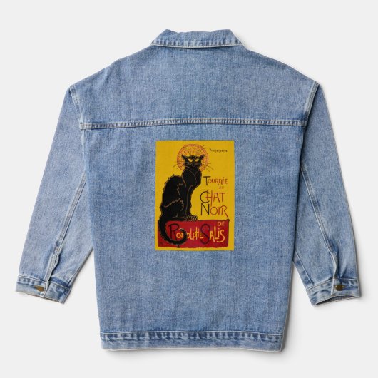 Theophile Steinlen - Le Chat Noir  Denim Jacket (Achterkant)