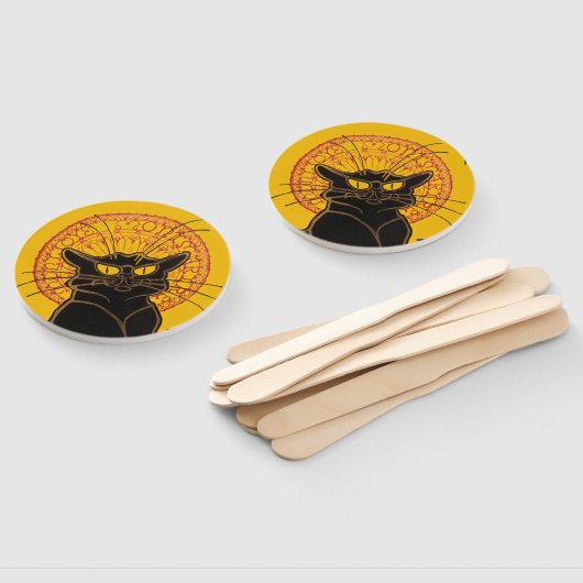 Theophile Steinlen - Le Chat Noir Handwaaier (Niet-gemonteerd)