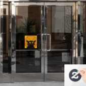 Theophile Steinlen - Le Chat Noir  Raamsticker (Kantoordeur)