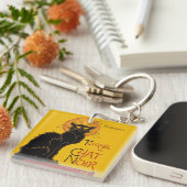 Theophile Steinlen - Le Chat Noir  Sleutelhanger (Voorkant Rechts)