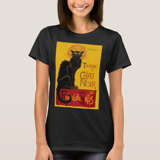 Theophile Steinlen - Le Chat Noir T-shirt (Voorkant)