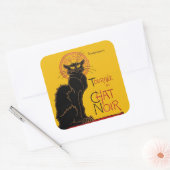 Theophile Steinlen - Le Chat Noir  Vierkante Sticker (Envelop)