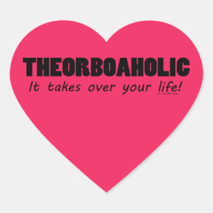 Theorbofolic Life Heart Sticker
