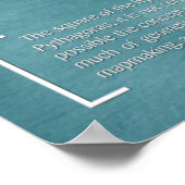 Théorème de Pythagore - Poster Math (Coin)