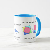 Théorème Pythagore - Math Girl - Mug (Devant droit)