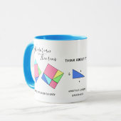 Théorème Pythagore - Math Girl - Mug (Devant gauche)