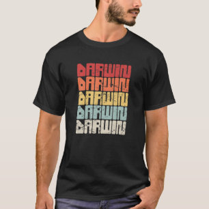 Theorie van evolutie / atheïsme van de Retro T-shirt