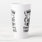 Théories du café et du complot Latte Mug (Devant)