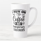 Théories du café et du complot Latte Mug (Droite)
