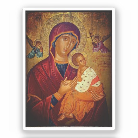 Theotokos Amolyntos Sticker (Voorkant)