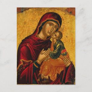 Theotokos Baby orthodox Christelijk icoon Briefkaart