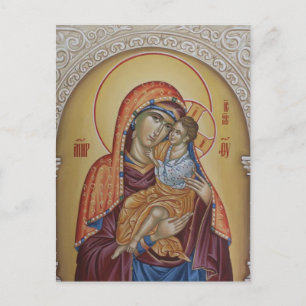 Theotokos Christus Kind Oosters-orthodox icoon Briefkaart