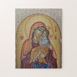Theotokos Christus Kind Oosters-orthodox icoon Legpuzzel