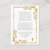 Théotokos de la carte de prière de la grossesse de (Dos)