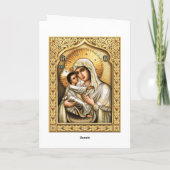 Theotokos de tendresse - carte de voeux (Dos)