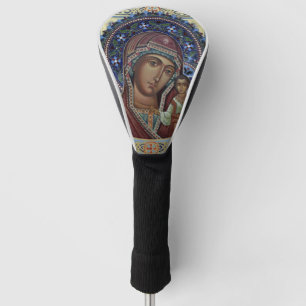 Theotokos en Christ Child met Lijst Golfheadcover