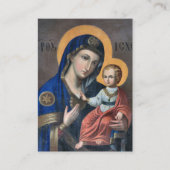 Theotokos en Christ Kind Zwangerschap Gebed Kaart Plaatskaartje (Voorkant)