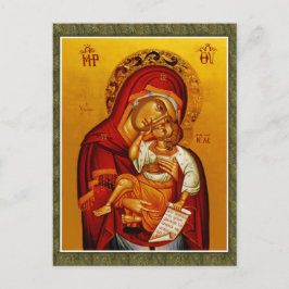 Theotokos en Christuskind Orthodoxe Christelijke I Briefkaart