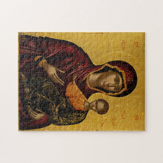 Theotokos en het Christuskind, Emmanuel Lampardos Legpuzzel (Horizontaal)