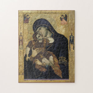 Theotokos en het Kind Christus Orthodoxe Icoon Legpuzzel