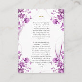 Theotokos et la carte de prière de la grossesse du (Devant)