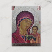 Theotokos et la carte de prière de la grossesse en (Devant)