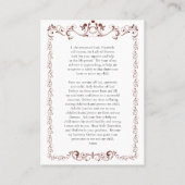 Theotokos et la carte de prière de la grossesse en (Dos)